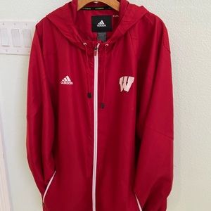 Adidas Badgers Mens windbreaker